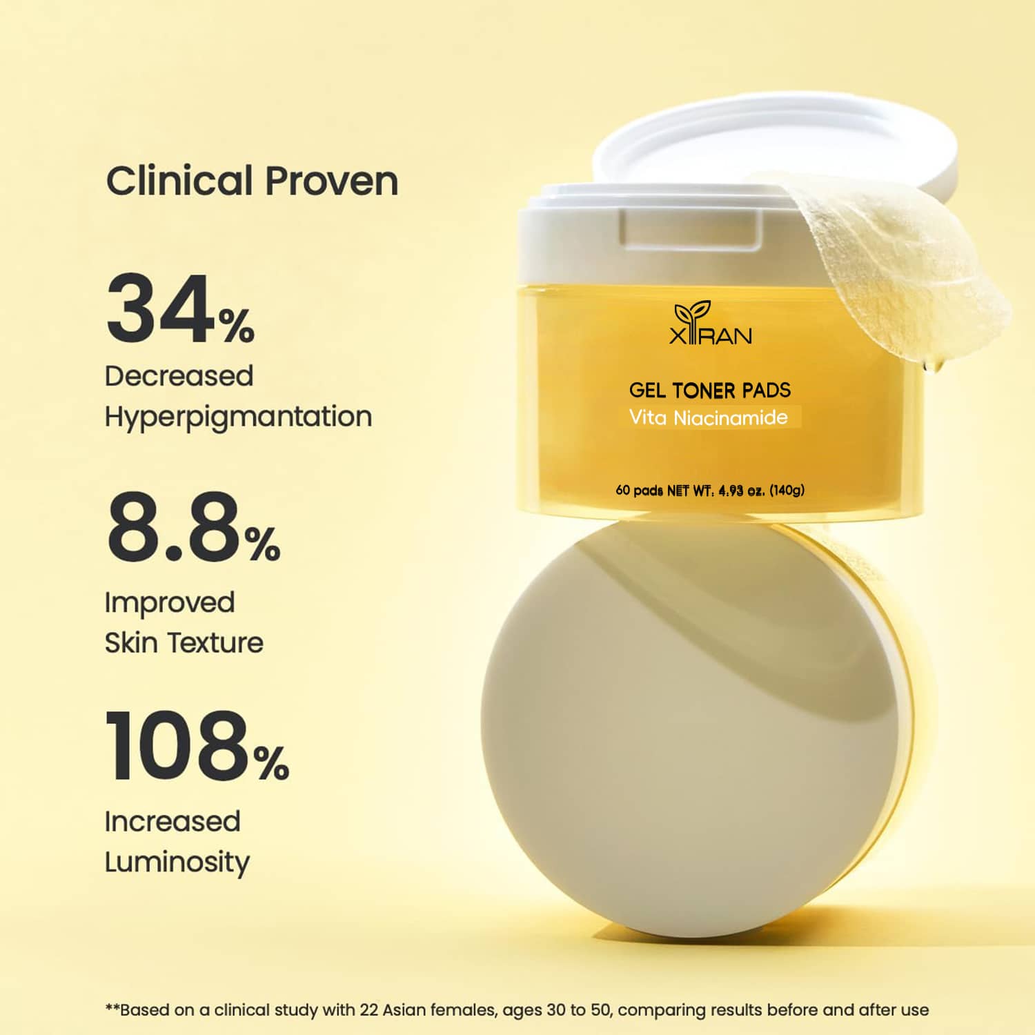 private label deep calming gel toner pads